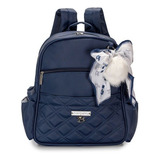 Mochila Lú Bolsa Maternidade Soldadinho Masterbag Bebê Fácil Cor Marinho