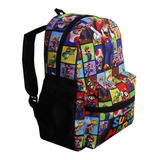 Mochila Mario Bros Infantil Meninos Costas Escolar Masculina Cor Preto