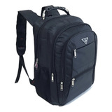 Mochila Masculina Trabalho Notebook Resistente Impermeavel Cor Preto Desenho Do Tecido Liso Compartimento Notebook