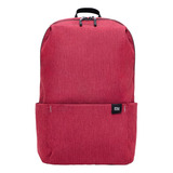 Mochila Mi Casual Daypack 10l Xiaomi, Cor Vermelha, Design De Tecido Liso