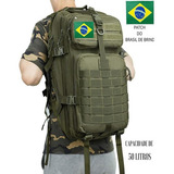 Mochila Militar Assalt Tática Masculina Feminina Grande 50lt Cor Digital Tropical Desenho Do Tecido Liso