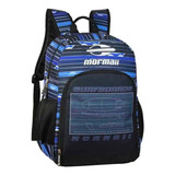 Mochila Mormaii 25l Azul Estampada Poliéster Unissex Escolar