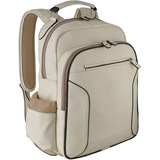 Mochila Moto Club Resistente Couro Bovino Com Capa De Chuva. Cor Bege Desenho Do Tecido Flother