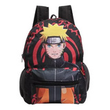 Mochila Naruto Juvenil Costas Escolar Bolsa + Brinde