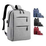 Mochila Notebook Conjunto 3 Peças Usb Moderna Bag Com Alça