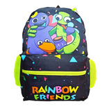 Mochila Rainbow Friends Escolar Infantil Juvenil De Costas