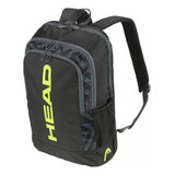 Mochila Raqueteira De Tenis Head Core Base 17l - 2 Raquetes Cor Preto E Verde Neon