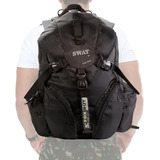 Mochila Recruta Reforçada Agente Segurança Airsoft Cor Preto Desenho Do Tecido