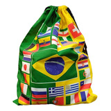 Mochila Sacola C/ Bandeira Do Brasil