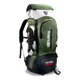 Mochila Trilha Camping 70l Litros Clio Original Verde