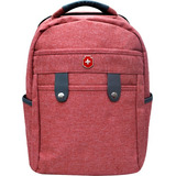 Mochila Vermelha Notebook Executiva Swissland Impermeável