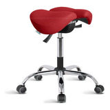 Mocho Sela Bipartido Ergonômico Odonto Tatuador Vermelho