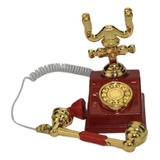 Modelo De Telefone Retrô Em Miniatura Red Vintage Decor Craf