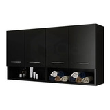 Módulo Aéreo 4 Portas Parede Cozinha/quarto/banheiro Oferta
