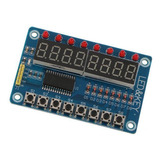 Módulo De Exibição De Tubo Digital 4x8 Bits 8 Teclas