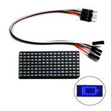 Módulo Display Matriz De Leds 16x8 Tm1640 Azul Para Arduino