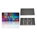 Modulo Painel Led P5 Rgb 32x16cm 5v - 1pç (3264) 16s Placa