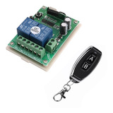 Modulo Relé Rf 433mhz 2 Canais Dc 12v + Controle Remoto