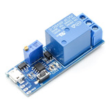 Módulo Relé Temporizador Atraso 5v À 30v Micro Usb Trigger