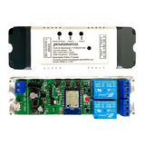 Módulo Relé Wifi Rf 433mhz 7v-12v-32v 2 Canais Pulso Travado