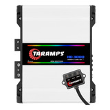 Modulo Taramps Hd 3000 4 Ohms 3000 Rms Com Rgb Amplificador Cor Branco