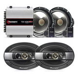 Modulo Taramps Ts400 + 2 Falante Pioneer + Kit 2 Vias 300w