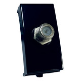 Módulo Tomada Coaxial Tv Fio Antena Margirius Sleek Preto