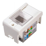 Modulo Tomada Rj45 8 Fios Utp Cat5e 1m Br Decor Kit 14 Peças
