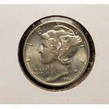 Moeda 10 Cents Mercury Dime 1944