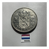 Moeda 2 1/2 Gulden 1980, Holanda Ho 02