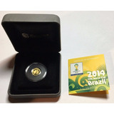 Moeda 2 Dólar Ouro Comemorativa World Cup 2014 Austrália