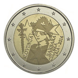 Moeda 2 Euro Comemorativa Eslovênia 2014