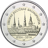 Moeda 2 Euro Comemorativa Letônia 2014