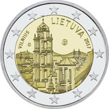 Moeda 2 Euro Comemorativa Lituânia 2017