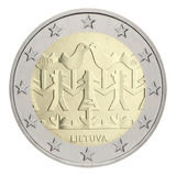 Moeda 2 Euro Comemorativa Lituânia 2018