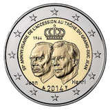 Moeda 2 Euro Comemorativa Luxemburgo 2014