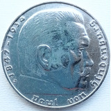 Moeda 2 Reichsmark De 1938 Prata