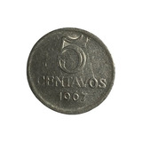 Moeda 5 Centavos 1967 Reverso Invertido