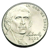 Moeda 5 Cents Nickel 2022 Letra P Linda Fc