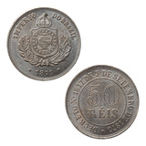 Moeda 50 Réis 1871 Império - Cópia