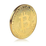 Moeda Bitcoin Física Banhada À Ouro Ed. Colecionador