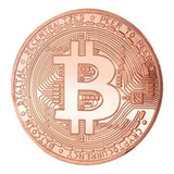 Moeda Bitcoin Física Bronze P/ Colecionadores Criptomoedas