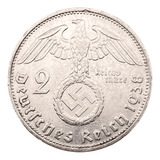 Moeda Da Alemanha: 2 Reichsmark De Prata