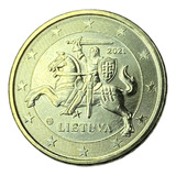 Moeda Da Lituânia: 10 Centavos De