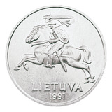 Moeda Da Lituânia: 2 Centavos De 1991