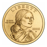 Moeda Da Serie Sacagawea 2008 Letra