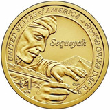 Moeda De 1 Dolar Serie Sacagawea 2017 Letra P Flor De Cunho 