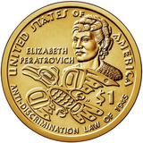 Moeda De 1 Dolar Serie Sacagawea 2020 Letra D Flor De Cunho