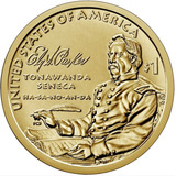 Moeda De 1 Dolar Serie Sacagawea 2022 Letra P Flor De Cunho