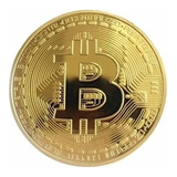 Moeda Física Bitcoin - Ouro -
